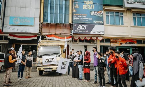 Hasil Urunan Warga Palembang, ACT Kirim 1 Truk Bantuan untuk Kebakaran di Sungsang