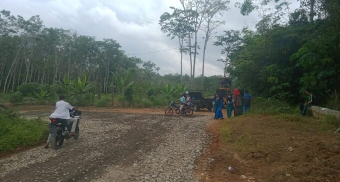 Akses Jalan Dibangun, Warga Sukarami Ucapkan Terimakasih