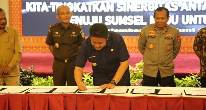 Pemprov-Polda Sumsel Teken MoU Sinergi Tertibkan Truk ODOL