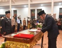 Gubernur Lantik SA Supriono Sebagai Sekda Sumsel Definitif