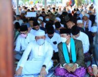 Gubernur Sumsel Shalat Ied Berjemaah di Masjid Agung Palembang