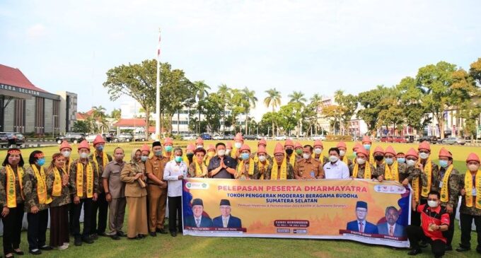 HD Ajak Tokoh Penggerak Moderasi Beragama Budha, Kenalkan Budaya Bumi Sriwijaya