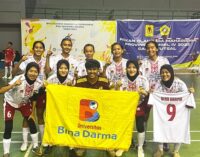 Tim Voli Putra dan Futsal Putri UBD Raih Medali Emas Pomprov 2022
