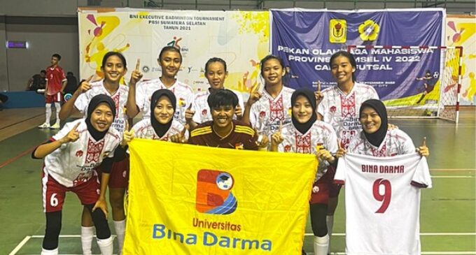 Tim Voli Putra dan Futsal Putri UBD Raih Medali Emas Pomprov 2022