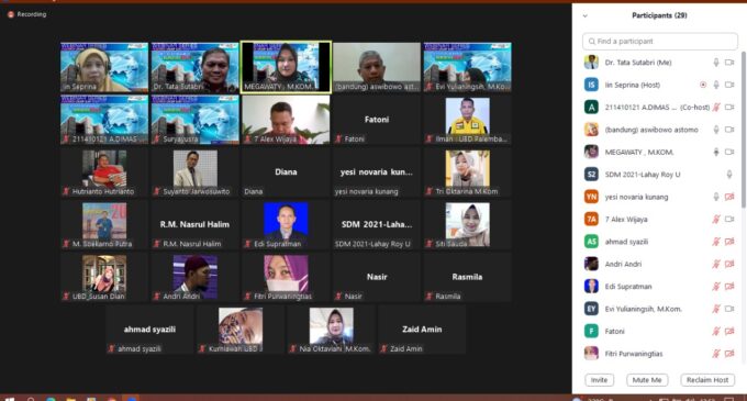 Riset Grup Prodi Filkom UBD Selenggarakan Webinar Series Intranet Gratis Untuk Rakyat Berbasis I2oT