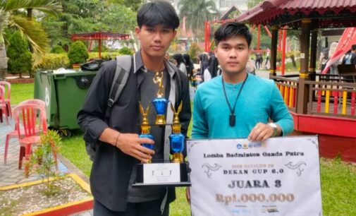 Mahasiswa UBD Sukses Bawa Pulang Medali Perunggu di Kejuaraan Bulu Tangkis Dekan Cup FH Unsri