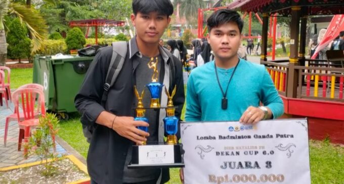 Mahasiswa UBD Sukses Bawa Pulang Medali Perunggu di Kejuaraan Bulu Tangkis Dekan Cup FH Unsri