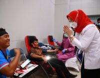 Donor Cinta Sriwijaya di Stasiun LRT Ampera