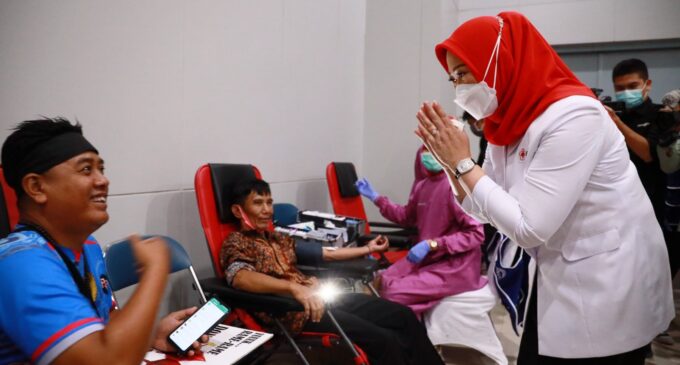 Donor Cinta Sriwijaya di Stasiun LRT Ampera