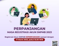 Masa Registrasi Akun SNPMB 2023 Diperpanjang Hingga 17 Maret
