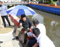 Herman Deru Tinjau Langsung Progres Pengerjaan Restorasi Sungai Sekanak Lambidaro