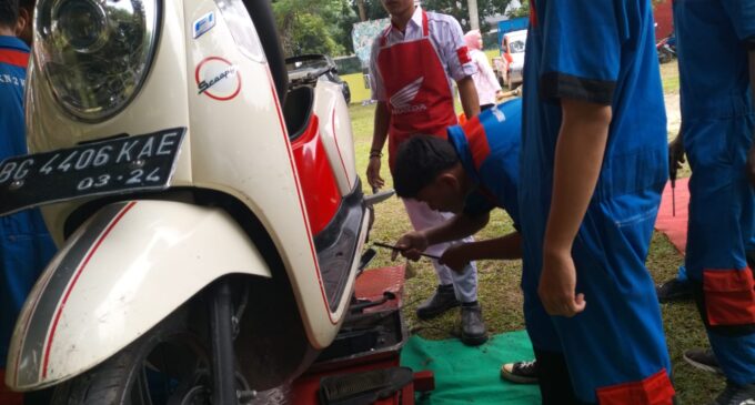 Astra Motor Sumsel Gandeng SMK Binaan Beri Layanan Service