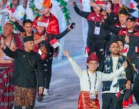 HD Bangga ketua kontingen Indonesia Promosikan Baju Adat Sumsel Pada Defile Opening Ceremony SEA Games 2023