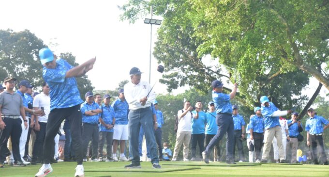 Wagub Mawardi Buka Turnamen Golf HUT Sumsel ke 77