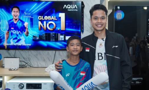 Kampanyekan “Inspire Future Dreams”, AQUA Elektronik Gelar Meet and Greet Bersama Anthony Ginting