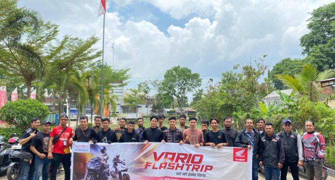 Keseruan Bikers Honda di Vario City Flashtrip