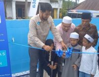 Karyawan XL Axiata Bangun Sarana Air Bersih di Dairi dan Simalungun