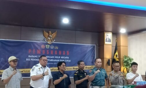 Bea dan Cukai Palembang Musnahkan Barang Ilegal Senilai Rp 12,1 Milyar