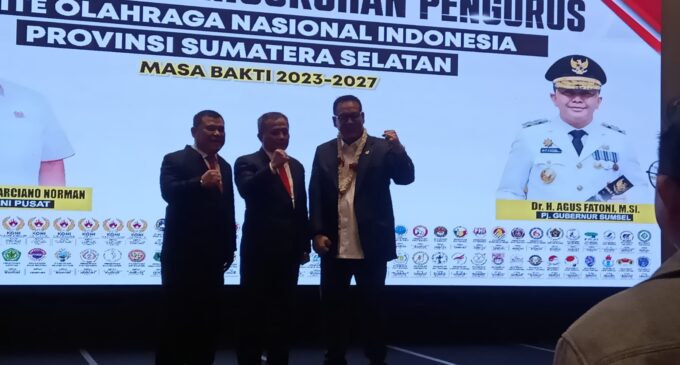 Resmi Dilantik, Yulian Gunhar Katakan Ini Kepada Pengurus KONI Sumsel