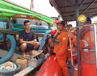 Dua Kapal Terlibat Kecelakaan, Basarnas Palembang Gerak Cepat Cari Nahkoda yang Tenggelam 