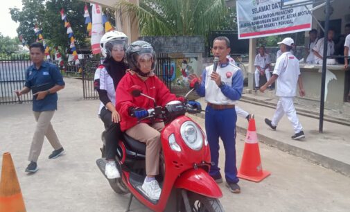 Astra Motor Sumsel Gelar Edukasi Safety Riding Bagi Pelajar SMKN 1 Penukal PALI