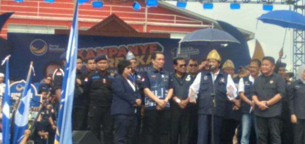 Surya Paloh Pimpin Kampanye Terbuka Partai Nasdem di Palembang