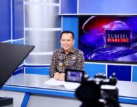Pj Gubernur Agus Fatoni Jadi Pembawa Berita di TVRI Sumsel