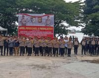 Kabarhankam Polri Pimpin Apel Kesiapan Pengamanan Pemilu 2024 di Sumsel
