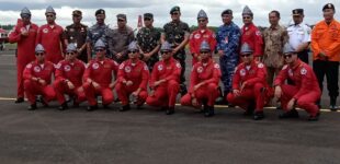 Jupiter Aerobatic Team Tiba di Lanud SMH Palembang