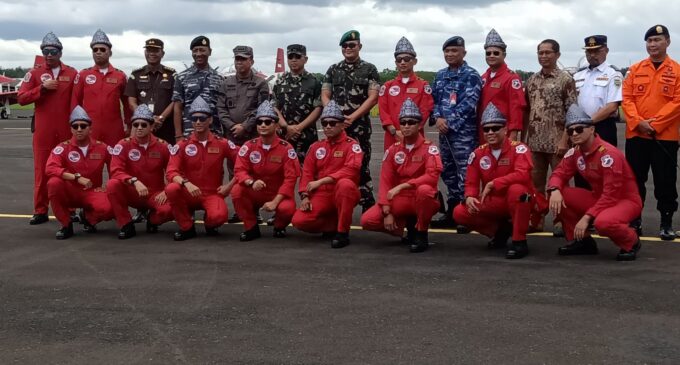 Jupiter Aerobatic Team Tiba di Lanud SMH Palembang