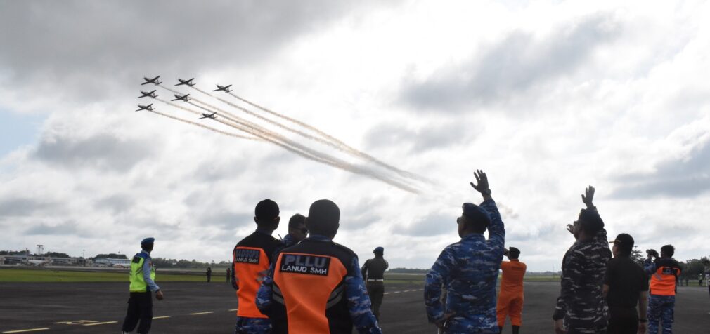 Komandan Lanud SMH Palembang Lepas Keberangkatan JAT dalam Evant Singapore Air Show 2024