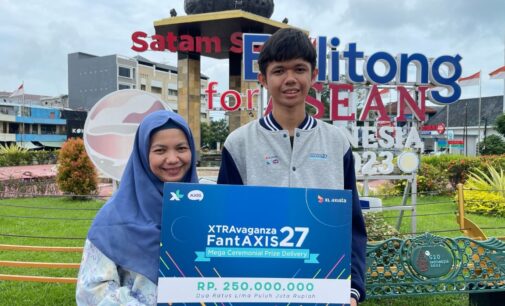 Menang Kuis Xtravaganza/FantAXIS, Pelajar Belitung Raih Hadiah Rp 250 Juta