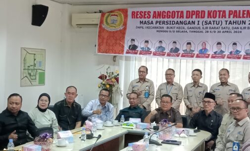Reses Dapil I DPRD Kota Palembang, Sambangi Perumda Tirta Musi dan Perumda Palembang Jaya