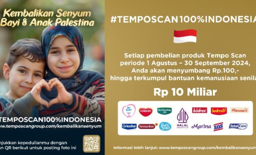 Beli Setiap Produk Tempo Scan, Sumbang Rp 100 untuk Bayi dan Anak Palestina