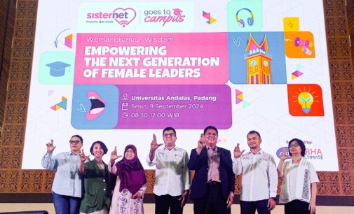 “Sisternet Goes To Campus” Ajak 1.500 Mahasiswi Unand Berpartisipasi dalam “Female Future Leader”