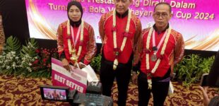 Membanggakan, Tim Putri Sriwijaya Bhayangkari Sumsel Raih Juara Harapan I dan Best Setter