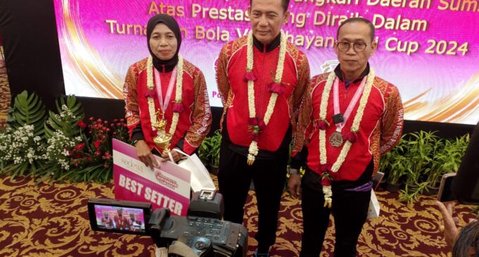 Membanggakan, Tim Putri Sriwijaya Bhayangkari Sumsel Raih Juara Harapan I dan Best Setter