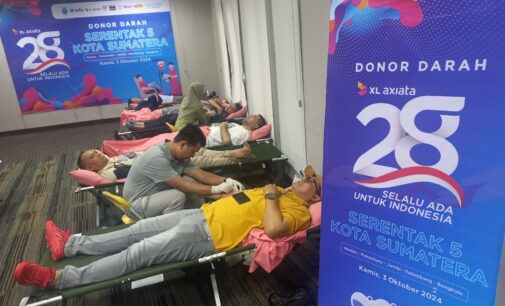 HUT XL Axiata Ke-28 Karyawan XL Axiata Gelar Donor Darah di 5 Kota Sumatera