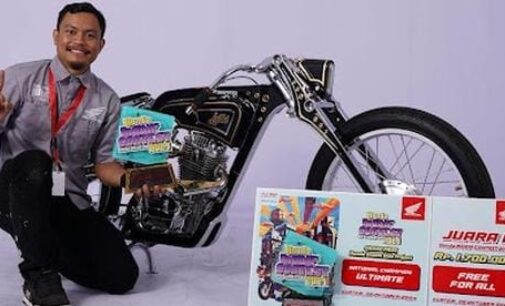 Kerja Keras Terbayarkan, Vulla Hendrata Raih Juara Nasional Honda Modif Contest