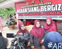 Polda Sumsel Gelar Makan Siang Gratis untuk Siswa ABK SLB C Yayasan 88 Palembang