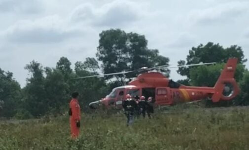 BASARNAS Bersama Lanud SMH Gelar Latihan Gabungan Heli Rescue