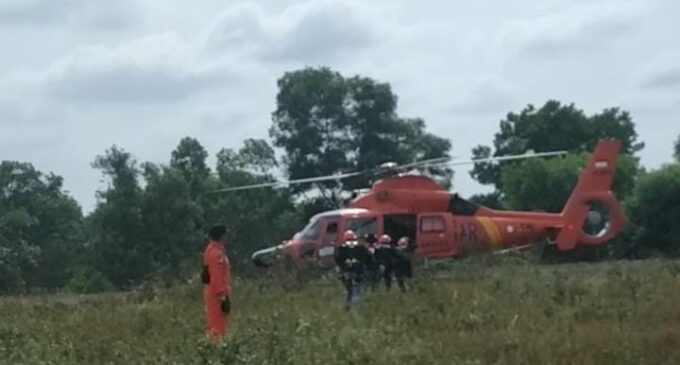 BASARNAS Bersama Lanud SMH Gelar Latihan Gabungan Heli Rescue