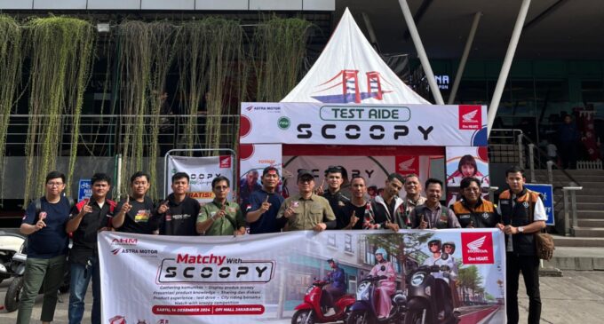 Komunitas Honda Sumsel Sambut Meriah Peluncuran New Honda Scoopy