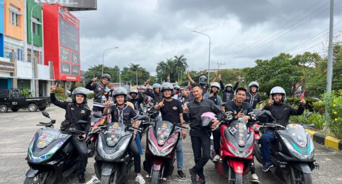 Komunitas Honda Palembang Meriahkan Launching New Honda PCX160