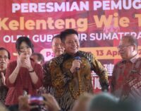 Herman Deru Resmikan Kelenteng Wie Tien Bio Jakabaring