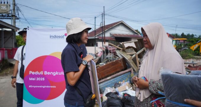 Indosat Salurkan Bantuan untuk Korban Gempa di Bengkulu