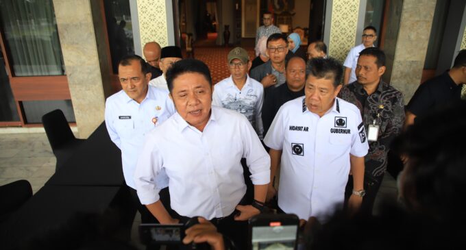 Gubernur Herman Deru dan Gubernur Babel Sepakat Percepat Realisasi Pembangunan Jembatan Bahtera