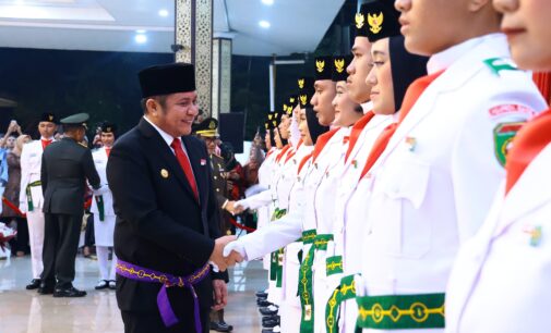 50 Pemuda-Pemudi Sumsel Resmi Dikukuhkan Jadi Paskibraka 2025