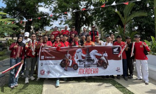 Semarak HUT RI ke-80 Bersama Komunitas Sepeda Motor Honda di Convoy Merdeka