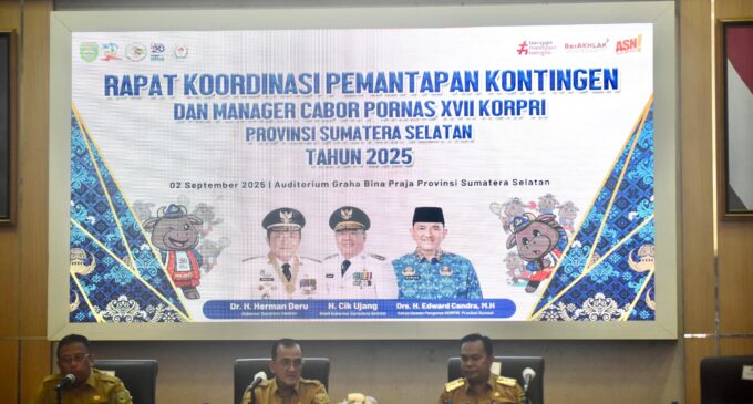 Jadi Tuan Rumah Pornas Korpri XVII 2025, Sekda Edward Candra Tegaskan Target Sumsel Sukses Penyelenggaraan dan Prestasi